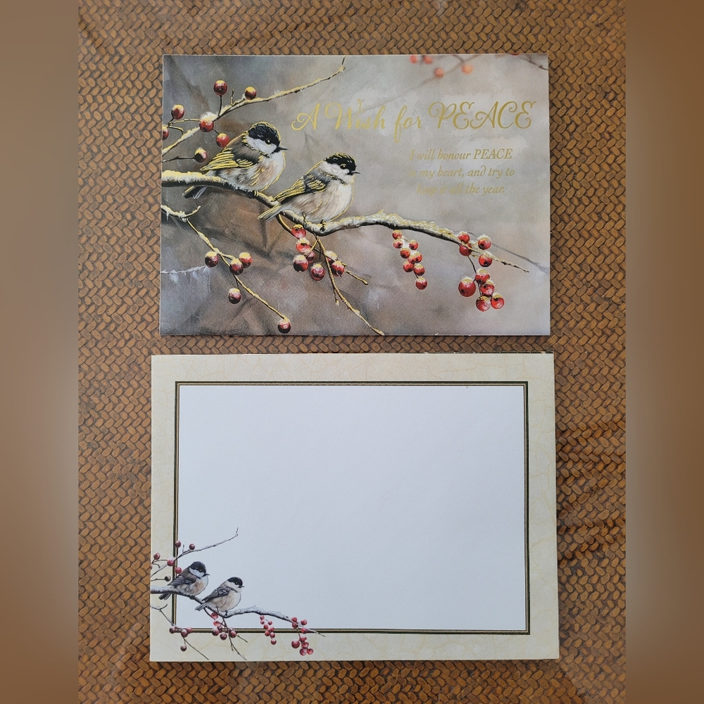 15/$22 Birds and Berries Greeting Card
